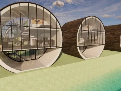 capsule room -A4 3D model