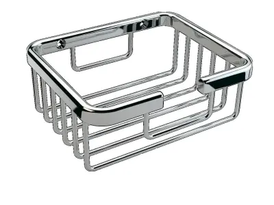 Hotel Square Wire Soap Dish 3D model