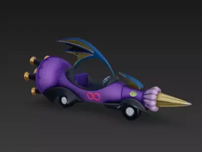 Wacky Races - Perrari 3D print model