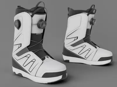 Snowboard Boots - GameReady Low-poly 3D model