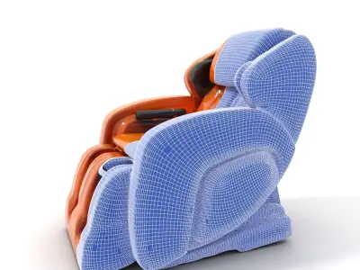 Luxury Massage Chair Model Pack for Interactive and Productio... Low-poly 3D model