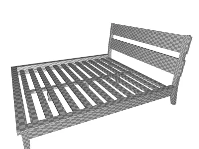 Madiun Low Profile Platform Bed 3D model