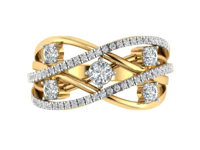Royal Elegance Diamond Ring Collection Luxurious 3DM  STL Pack 3D print model
