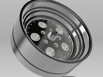 15inch Dragway Indy wheels with 3 offsets  3D print model