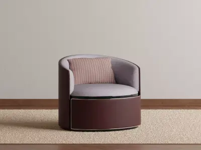 Mere Round Armchair 3D model