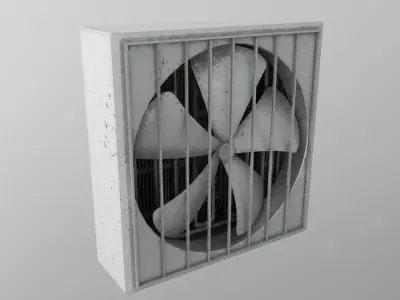 industrial wall fans  3D model