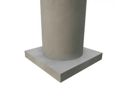 The Column lowpoly Free low-poly 3D model