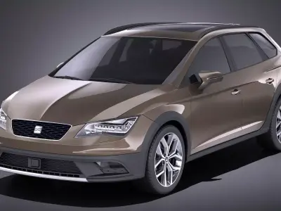 Seat Leon X-Perience 2017 VRAY 3D model