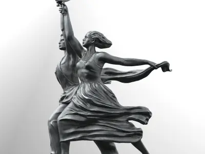 Worker and Kolkhoz Woman 3D model