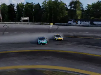 Drift car animation racing 3D model