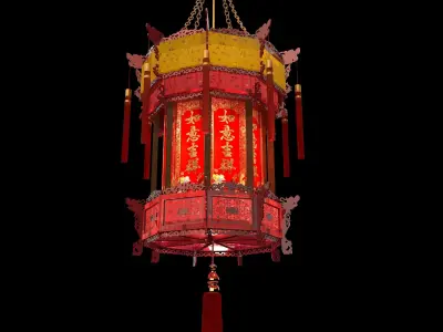 Chinese palace lantern   3D model purchase