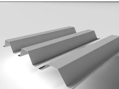 Metal Profile - Steel Pile 003 3D model