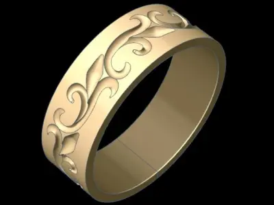 Royal Wedding Ring SET 3D print model