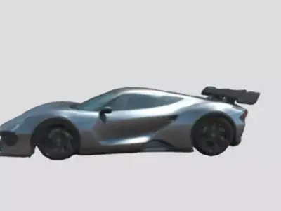 Sport Car 3D Model - Sleek Design with High Detail 3D model