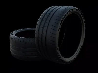 MICHELIN PILOT SPORT CUP2 tires  3D model