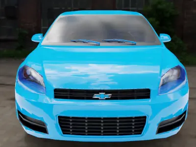 Chevrolet Impala 2009 Low-poly 3D model
