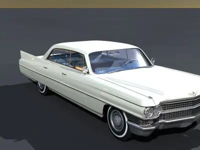 1964 Cadillac Sedan DeVille 3D model