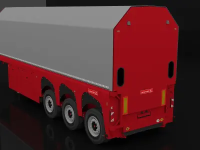 Cam dorsesi Low-poly 3D model