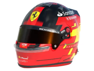 F1 Carlos Sainz Helmet 2024 3D model
