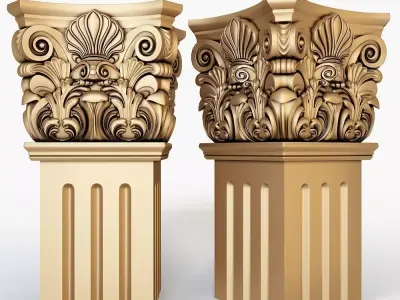 Classical Column for cnc 3D model