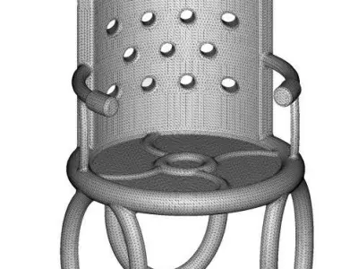 Kids Toy Elegant Chair 3D print model