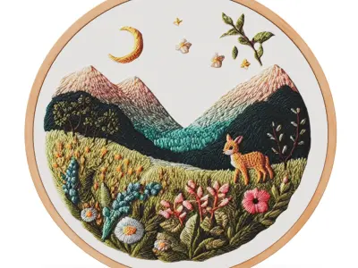 Embroidery Decoration item 10 Low-poly 3D model