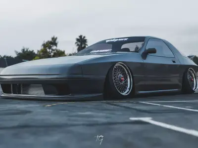 Stanced Mazda RX7 FC model 3D model