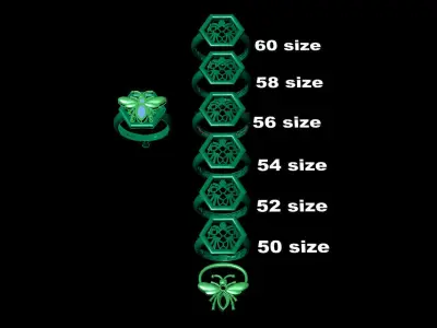 Women Wedding Engagement Ring 67 3D print model