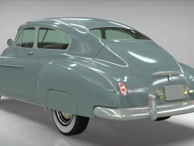 Chevy Fleetline Coupe 1949 Low-poly 3D model