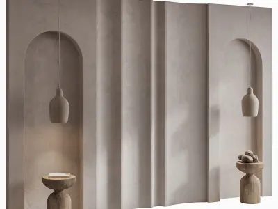 61 Wall Headboard Composition 3D model