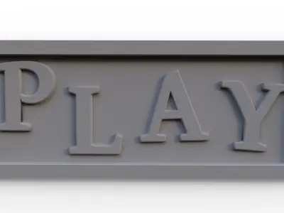 Wall decoration PLAY 3D model