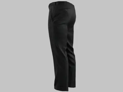 Sophisticated Slacks Pants Low-poly 3D model