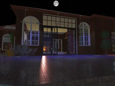 My house Model In montana Low-poly 3D model