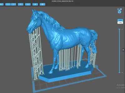Horse print ready model 3D print model