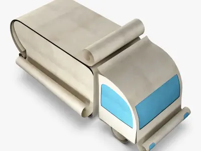 Truck Box Paper v 1 3D model