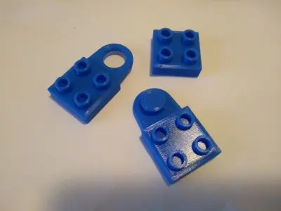 duplo-car-compatible couplers - 3D printable - no support Free 3D print model