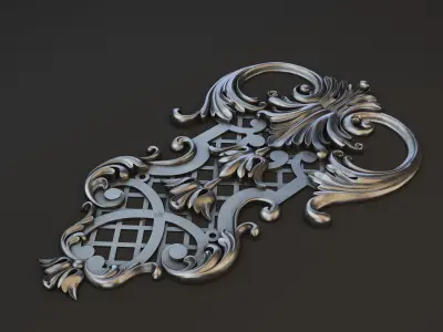 Decor vertical Low-poly 3D model