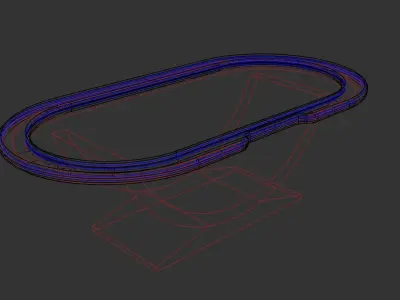 POKER TABLE Low-poly 3D model