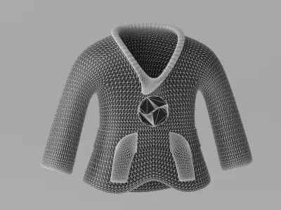 Korean Taekwondo Uniform Suit 3D model