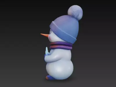 Christmas Creations - Stylised Cute Holiday Snowman 3D print model