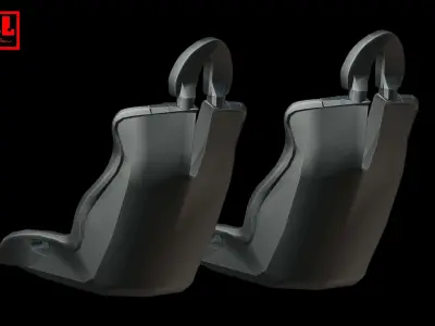 Pagani Zonda seats 3D print model