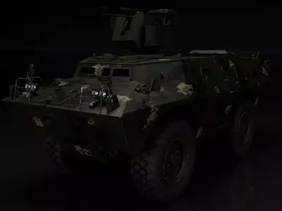  V-150 RCWS 3D Model 3D model