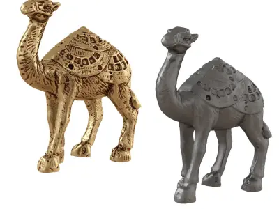 Egyptian figurine of a one-humped camel 2 3D model