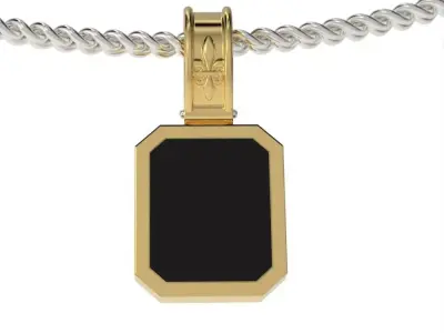 Onyx pendant 3D print model