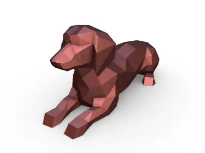 dachshund figure 3D print model