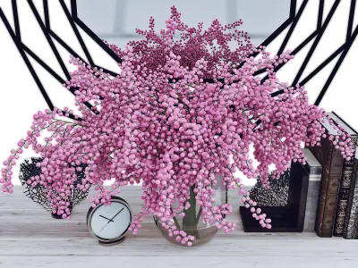 Decor set 075 Low-poly 3D model