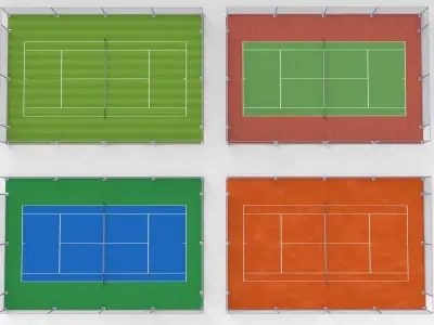 Tennis Court Collections 3D model