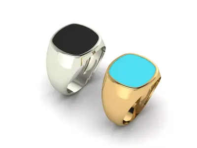 Enamel Ring 3D print model