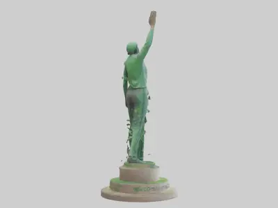 The Eco Revolution Statue model 3D model