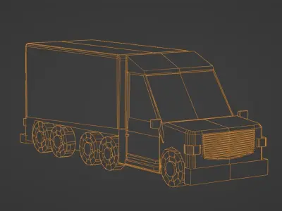6 Vehicle Bundle  Low-poly 3D model